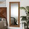Baxton Studio Rowanne Mid-Century Modern Walnut Brown Rubberwood and Rattan Frame Wall Mirror 244-13653-ZORO - alternate 5